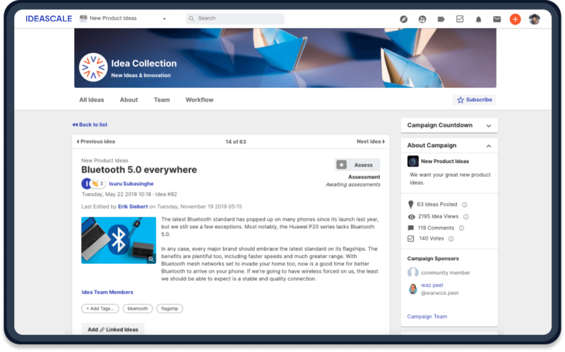 concept celection Idea portfolio